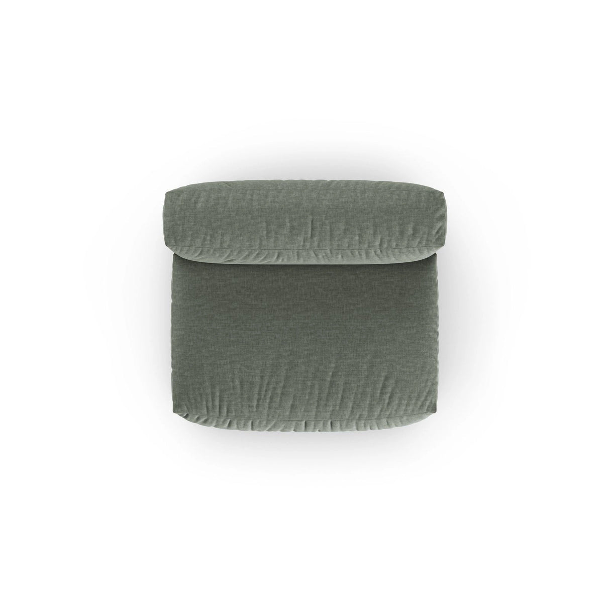 Martina Modulares Sofa Sitzelement, Sitztiefe 90 cm, aus Strukturierter Stoff in Moosgrün (Boston Water Green), 132x120 cm von Micadoni – Bild 5