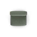 Martina Modulares Sofa Sitzelement, Sitztiefe 90 cm, aus Strukturierter Stoff in Moosgrün (Boston Water Green), 132x120 cm von Micadoni – Bild 5