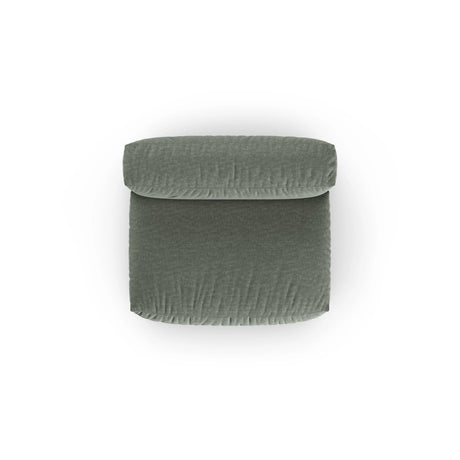 Martina Modulares Sofa Sitzelement, Sitztiefe 90 cm, aus Strukturierter Stoff in Moosgrün (Boston Water Green), 132x120 cm von Micadoni – Bild 5
