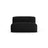 Martina Modulares Sofa Sitzelement, Sitztiefe 90 cm, aus Strukturierter Stoff in Schwarz (Boston Black), 132x120 cm von Micadoni – Bild 1