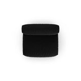 Martina Modulares Sofa Sitzelement, Sitztiefe 90 cm, aus Strukturierter Stoff in Schwarz (Boston Black), 132x120 cm von Micadoni – Bild 5