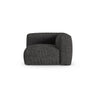 Martina Modulares Sofa Sitzelement, Symmetrisch, Sitztiefe 90 cm, aus Boucle in Anthrazit (Monet Anthracite), 120x120 cm von Micadoni – Bild 1