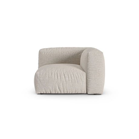 Martina Modulares Sofa Sitzelement, Symmetrisch, Sitztiefe 90 cm, aus Boucle in Beige (Monet Sand), 120x120 cm von Micadoni – Bild 1