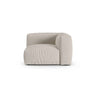 Martina Modulares Sofa Sitzelement, Symmetrisch, Sitztiefe 90 cm, aus Boucle in Beige (Monet Sand), 120x120 cm von Micadoni – Bild 1