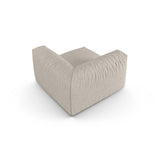 Martina Modulares Sofa Sitzelement, Symmetrisch, Sitztiefe 90 cm, aus Boucle in Beige (Monet Sand), 120x120 cm von Micadoni – Bild 4