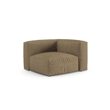 Martina Modulares Sofa Sitzelement, Symmetrisch, Sitztiefe 90 cm, aus Boucle in Cappuccino (Monet Cappucino), 120x120 cm von Micadoni – Bild 3