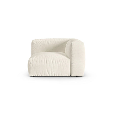 Martina Modulares Sofa Sitzelement, Symmetrisch, Sitztiefe 90 cm, aus Boucle in Elfenbein (Monet Nata), 120x120 cm von Micadoni – Bild 1