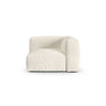 Martina Modulares Sofa Sitzelement, Symmetrisch, Sitztiefe 90 cm, aus Boucle in Elfenbein (Monet Nata), 120x120 cm von Micadoni – Bild 1