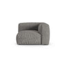Martina Modulares Sofa Sitzelement, Symmetrisch, Sitztiefe 90 cm, aus Boucle in Graphit (Monet Graphite), 120x120 cm von Micadoni – Bild 1
