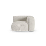 Martina Modulares Sofa Sitzelement, Symmetrisch, Sitztiefe 90 cm, aus Boucle in Grau Beige meliert (Monet Pearl), 120x120 cm von Micadoni – Bild 1