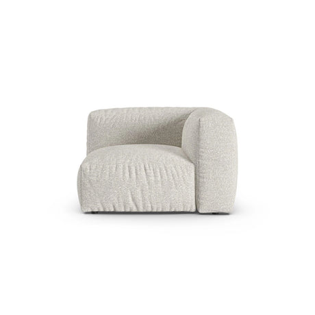 Martina Modulares Sofa Sitzelement, Symmetrisch, Sitztiefe 90 cm, aus Boucle in Grau Beige meliert (Monet Pearl), 120x120 cm von Micadoni – Bild 1