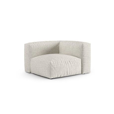 Martina Modulares Sofa Sitzelement, Symmetrisch, Sitztiefe 90 cm, aus Boucle in Grau Beige meliert (Monet Pearl), 120x120 cm von Micadoni – Bild 3