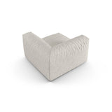 Martina Modulares Sofa Sitzelement, Symmetrisch, Sitztiefe 90 cm, aus Boucle in Grau Beige meliert (Monet Pearl), 120x120 cm von Micadoni – Bild 4