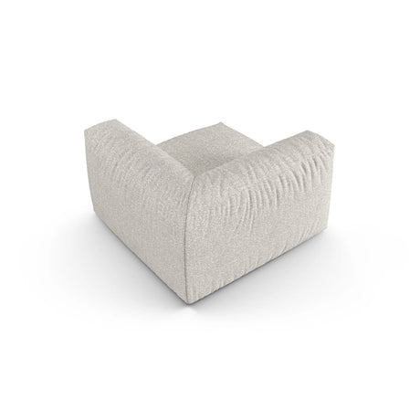 Martina Modulares Sofa Sitzelement, Symmetrisch, Sitztiefe 90 cm, aus Boucle in Grau Beige meliert (Monet Pearl), 120x120 cm von Micadoni – Bild 4