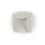 Martina Modulares Sofa Sitzelement, Symmetrisch, Sitztiefe 90 cm, aus Boucle in Grau Beige meliert (Monet Pearl), 120x120 cm von Micadoni – Bild 5