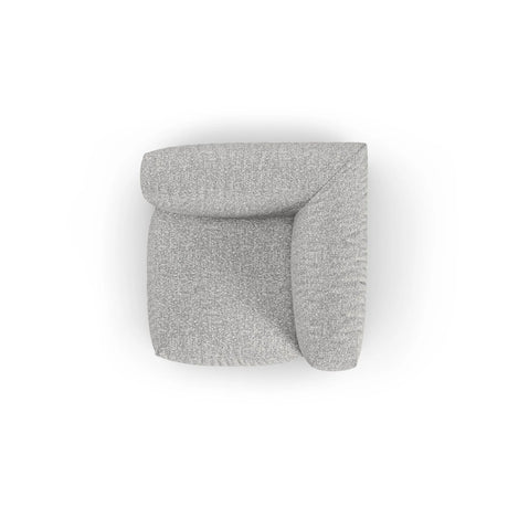 Martina Modulares Sofa Sitzelement, Symmetrisch, Sitztiefe 90 cm, aus Boucle in Silber (Monet Silver), 120x120 cm von Micadoni – Bild 5