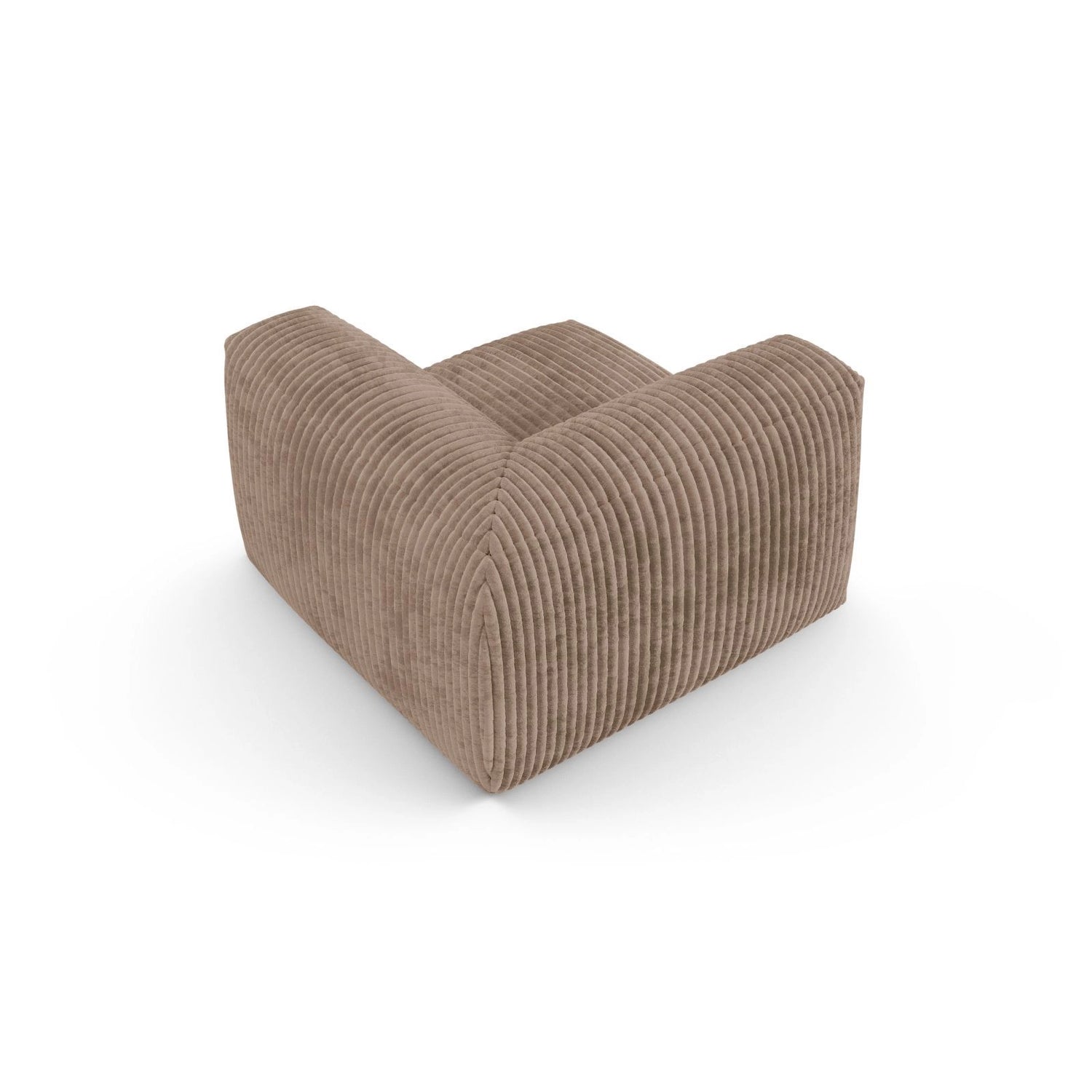 Martina Modulares Sofa Sitzelement, Symmetrisch, Sitztiefe 90 cm, aus Cord in Acorn (Tilia 17), 120x120 cm von Micadoni – Bild 4
