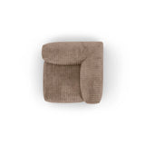 Martina Modulares Sofa Sitzelement, Symmetrisch, Sitztiefe 90 cm, aus Cord in Acorn (Tilia 17), 120x120 cm von Micadoni – Bild 5