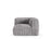 Martina Modulares Sofa Sitzelement, Symmetrisch, Sitztiefe 90 cm, aus Cord in Hellgrau (Tilia 86), 120x120 cm von Micadoni – Bild 1