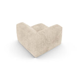 Martina Modulares Sofa Sitzelement, Symmetrisch, Sitztiefe 90 cm, aus Cord in Leichtes Beige (Tilia 03), 120x120 cm von Micadoni – Bild 4