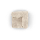 Martina Modulares Sofa Sitzelement, Symmetrisch, Sitztiefe 90 cm, aus Cord in Leichtes Beige (Tilia 03), 120x120 cm von Micadoni – Bild 5