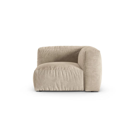 Martina Modulares Sofa Sitzelement, Symmetrisch, Sitztiefe 90 cm, aus Samt, Cord, Boucle oder Strukturstoff, 120x120 cm von Micadoni – Bild 1