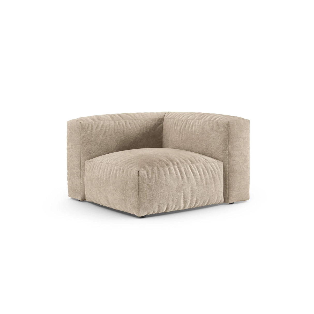 Martina Modulares Sofa Sitzelement, Symmetrisch, Sitztiefe 90 cm, aus Samt, Cord, Boucle oder Strukturstoff, 120x120 cm von Micadoni – Bild 3