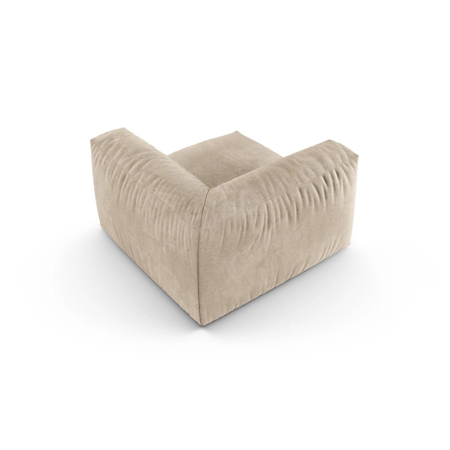 Martina Modulares Sofa Sitzelement, Symmetrisch, Sitztiefe 90 cm, aus Samt, Cord, Boucle oder Strukturstoff, 120x120 cm von Micadoni – Bild 4