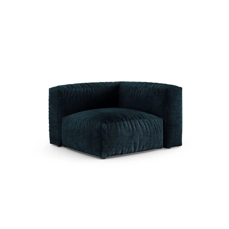 Martina Modulares Sofa Sitzelement, Symmetrisch, Sitztiefe 90 cm, aus Samt in Deep Petrol (Vogue 13), 120x120 cm von Micadoni – Bild 3