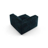 Martina Modulares Sofa Sitzelement, Symmetrisch, Sitztiefe 90 cm, aus Samt in Deep Petrol (Vogue 13), 120x120 cm von Micadoni – Bild 4
