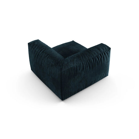 Martina Modulares Sofa Sitzelement, Symmetrisch, Sitztiefe 90 cm, aus Samt in Deep Petrol (Vogue 13), 120x120 cm von Micadoni – Bild 4