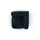 Martina Modulares Sofa Sitzelement, Symmetrisch, Sitztiefe 90 cm, aus Samt in Deep Petrol (Vogue 13), 120x120 cm von Micadoni – Bild 5