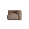 Martina Modulares Sofa Sitzelement, Symmetrisch, Sitztiefe 90 cm, aus Samt in Dunkelbeige (Vogue 3), 120x120 cm von Micadoni – Bild 1