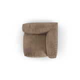 Martina Modulares Sofa Sitzelement, Symmetrisch, Sitztiefe 90 cm, aus Samt in Dunkelbeige (Vogue 3), 120x120 cm von Micadoni – Bild 5