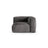 Martina Modulares Sofa Sitzelement, Symmetrisch, Sitztiefe 90 cm, aus Samt in Grau (Vogue 15), 120x120 cm von Micadoni – Bild 1