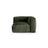 Martina Modulares Sofa Sitzelement, Symmetrisch, Sitztiefe 90 cm, aus Samt in Grün (Vogue 11), 120x120 cm von Micadoni – Bild 1