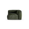 Martina Modulares Sofa Sitzelement, Symmetrisch, Sitztiefe 90 cm, aus Samt in Grün (Vogue 11), 120x120 cm von Micadoni – Bild 1