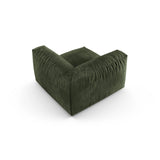 Martina Modulares Sofa Sitzelement, Symmetrisch, Sitztiefe 90 cm, aus Samt in Grün (Vogue 11), 120x120 cm von Micadoni – Bild 4