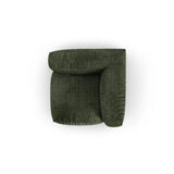 Martina Modulares Sofa Sitzelement, Symmetrisch, Sitztiefe 90 cm, aus Samt in Grün (Vogue 11), 120x120 cm von Micadoni – Bild 5
