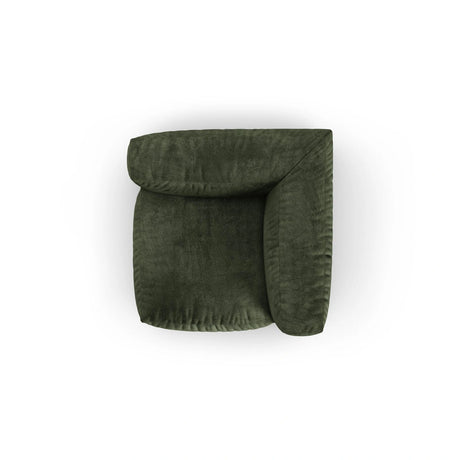 Martina Modulares Sofa Sitzelement, Symmetrisch, Sitztiefe 90 cm, aus Samt in Grün (Vogue 11), 120x120 cm von Micadoni – Bild 5