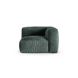 Martina Modulares Sofa Sitzelement, Symmetrisch, Sitztiefe 90 cm, aus Samt in Petrol (Vogue 12), 120x120 cm von Micadoni – Bild 1