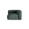 Martina Modulares Sofa Sitzelement, Symmetrisch, Sitztiefe 90 cm, aus Samt in Petrol (Vogue 12), 120x120 cm von Micadoni – Bild 1