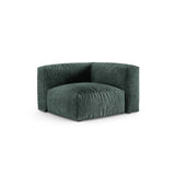 Martina Modulares Sofa Sitzelement, Symmetrisch, Sitztiefe 90 cm, aus Samt in Petrol (Vogue 12), 120x120 cm von Micadoni – Bild 3