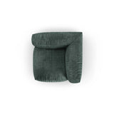 Martina Modulares Sofa Sitzelement, Symmetrisch, Sitztiefe 90 cm, aus Samt in Petrol (Vogue 12), 120x120 cm von Micadoni – Bild 5