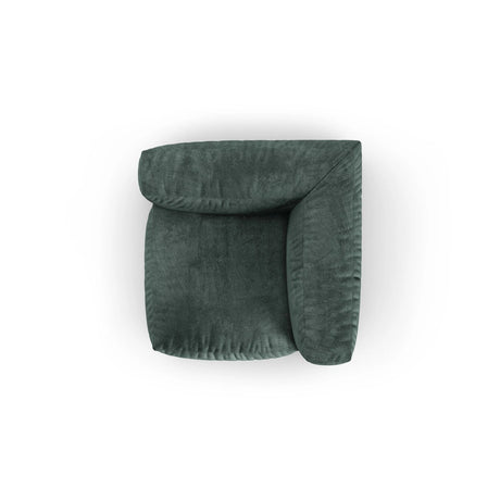 Martina Modulares Sofa Sitzelement, Symmetrisch, Sitztiefe 90 cm, aus Samt in Petrol (Vogue 12), 120x120 cm von Micadoni – Bild 5