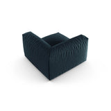Martina Modulares Sofa Sitzelement, Symmetrisch, Sitztiefe 90 cm, aus Strukturierter Stoff in Blau Jeans (Boston Ocean), 120x120 cm von Micadoni – Bild 4