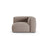 Martina Modulares Sofa Sitzelement, Symmetrisch, Sitztiefe 90 cm, aus Strukturierter Stoff in Dunkelbeige (Boston Trufa), 120x120 cm von Micadoni – Bild 1