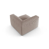 Martina Modulares Sofa Sitzelement, Symmetrisch, Sitztiefe 90 cm, aus Strukturierter Stoff in Dunkelbeige (Boston Trufa), 120x120 cm von Micadoni – Bild 4
