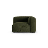 Martina Modulares Sofa Sitzelement, Symmetrisch, Sitztiefe 90 cm, aus Strukturierter Stoff in Grün (Boston Forest), 120x120 cm von Micadoni – Bild 1