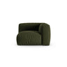Martina Modulares Sofa Sitzelement, Symmetrisch, Sitztiefe 90 cm, aus Strukturierter Stoff in Grün (Boston Forest), 120x120 cm von Micadoni – Bild 1